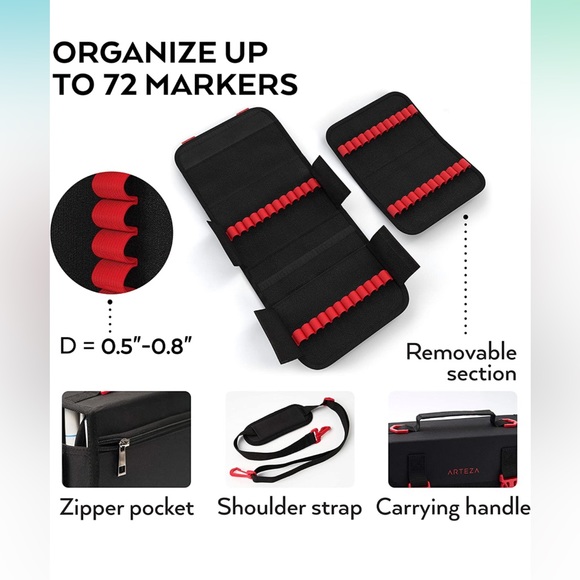 Marker Carrying Case - 72 Slot - Picture 6 of 10